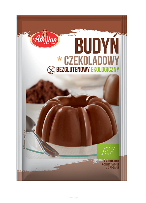 BUDYŃ O SMAKU CZEKOLADOWYM BEZGLUTENOWY BIO 40 g - AMYLON