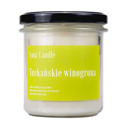 ŚWIECA SOJOWA TOSKAŃSKIE WINOGRONA 300 ml - YOUR CANDLE