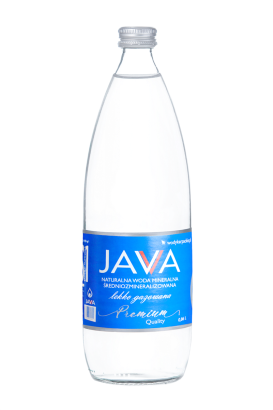 NATURALNA WODA MINERALNA ŚREDNIOZMINERALIZOWANA LEKKO GAZOWANA 860 ml (SZKŁO) - JAVA