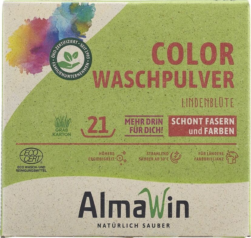 PROSZEK DO PRANIA KOLOROWYCH TKANIN KWIAT LIPY ECO 1 kg - ALMAWIN