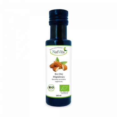 Olej migdałowy ziomnotłoczony BIO 100ml NatVita