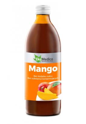 Mango, sok z mango 100% 500 ml - EkaMedica