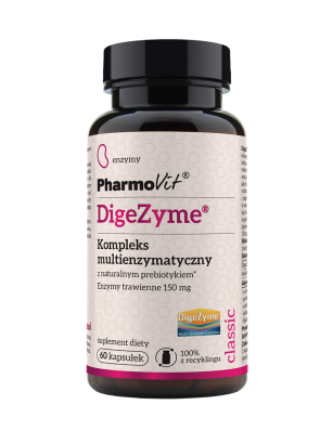 Digezyme® Kompleks multienzymatyczny 150 mg 60 kaps | Classic Pharmovit