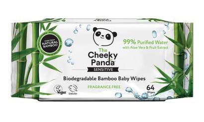 CHUSTECZKI BAMBUSOWE NAWILŻANE DLA DZIECI 64 szt. - CHEEKY PANDA