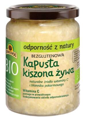 KAPUSTA KISZONA ŻYWA NIEPASTERYZOWANA BEZGLUTENOWA BIO 400 g - KOWALEWSKI