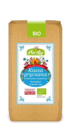 KASZA GRYCZANA KRAKOWSKA NIEPALONA BIO 500 g - BIO RAJ