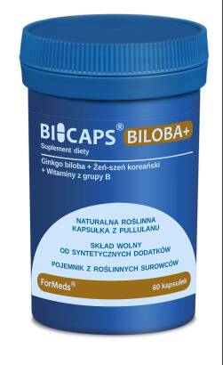 Bicaps Ginkgo BILOBA+ Miłorząb Japoński 60kaps. - Formeds