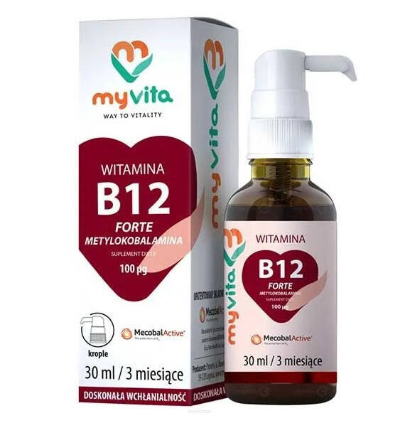 Witamina B 12 metylokobalamina 100 30ml MyVita