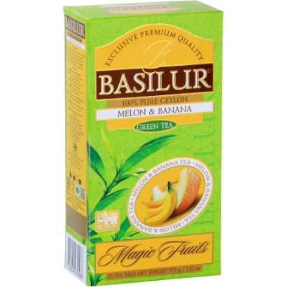 Herbata zielona MELON & BANANA saszetki 25x1,5g - Basilur