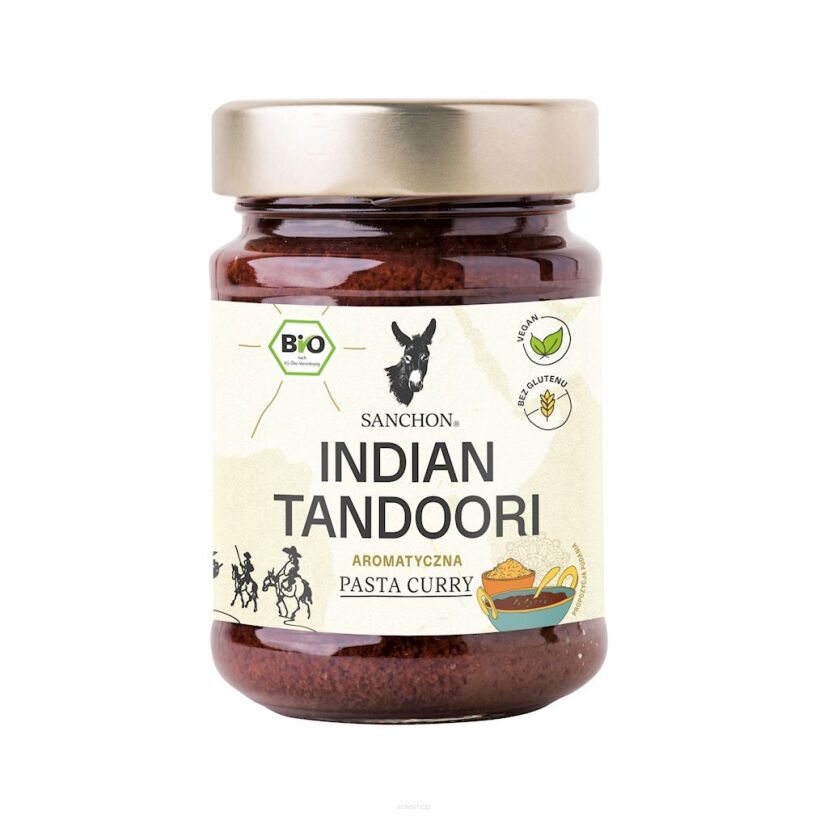 PASTA CURRY INDIAN TANDOORI BEZGLUTENOWA BIO 190 g - SANCHON