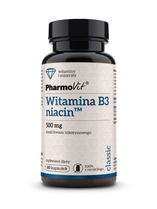 B3 niacin™ amid kwasu nikotynowego 500 mg 60 kaps | Classic Pharmovit