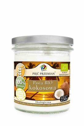 Pasta kokosowa BIO 250 g - Pięć Przemian