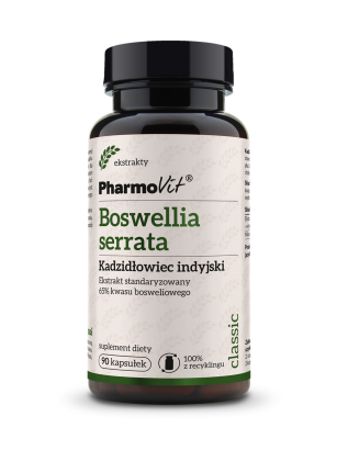 Boswellia serrata Kadzidłowiec indyjski Ekstrakt standaryzowany 65% kwasu bosweliowego 90 kaps | Classic Pharmovit