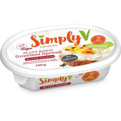 Ser wegański kremowy paprykowy 150g Simply V