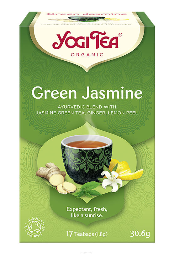 HERBATA ZIELONA JAŚMINOWA (GREEN JASMINE) BIO (17 x 1,8 g) 30,6 g - YOGI TEA