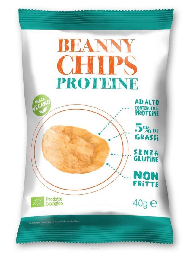 CHRUPKI Z SOCZEWICY PROTEINOWE BEZGLUTENOWE BIO 40 g – BEANNY CHIPS