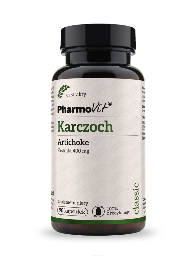 Karczoch Artichoke 4:1 400 mg 90 kaps | Classic Pharmovit