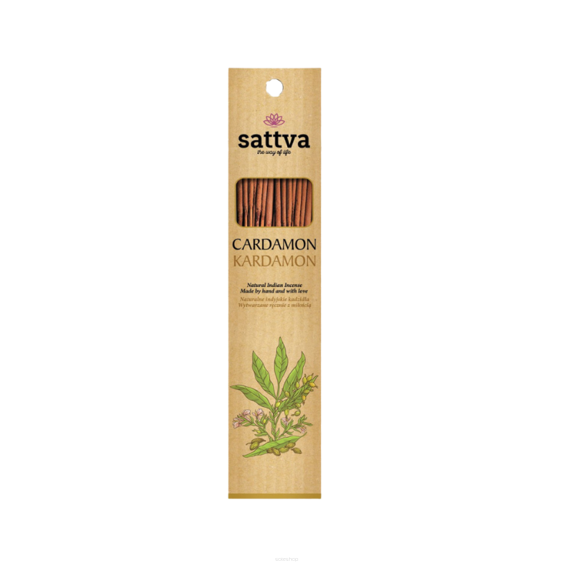 KADZIDŁO INDYJSKIE KARDAMON (15 szt.) 30 g - SATTVA