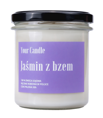 ŚWIECA SOJOWA JAŚMIN Z BZEM 300 ml - YOUR CANDLE