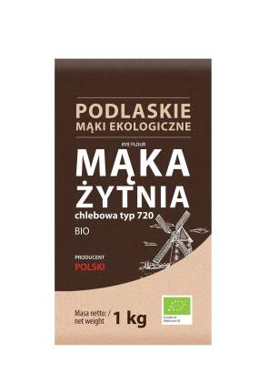 MĄKA ŻYTNIA CHLEBOWA TYP 720 BIO 1 kg - BIO LIFE (MĄKI PODLASKIE)