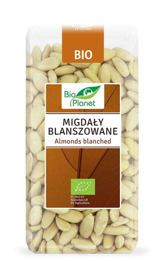 MIGDAŁY BLANSZOWANE BIO 350 g - BIO PLANET