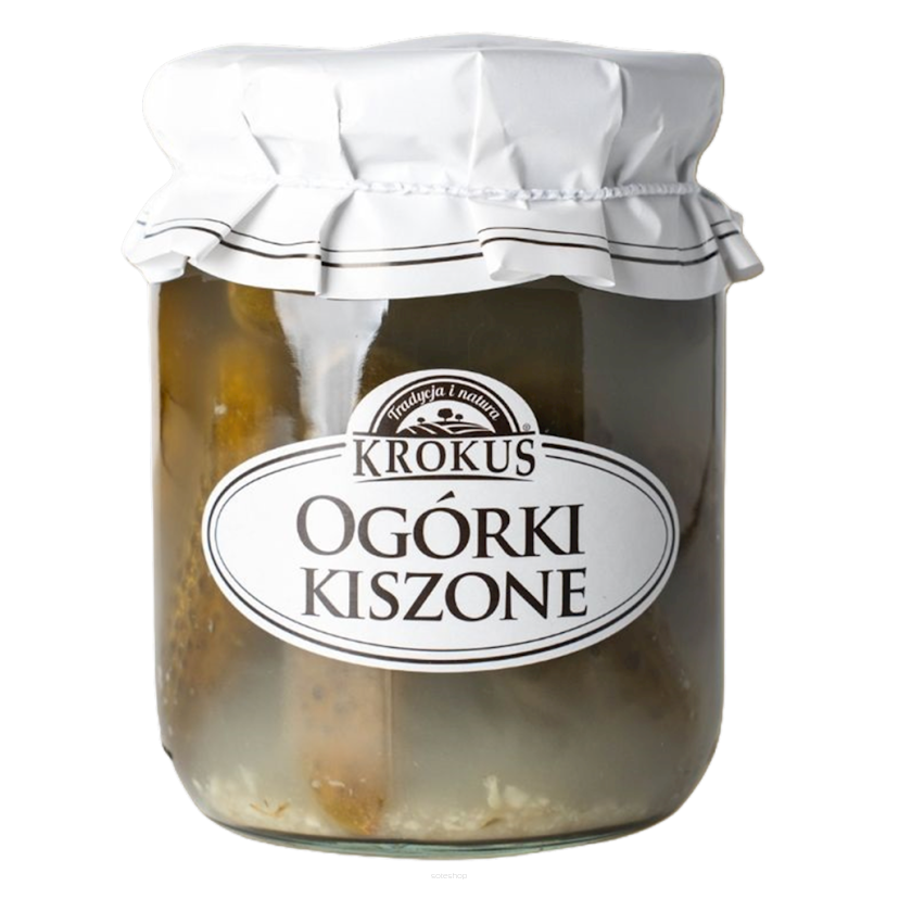 OGÓRKI KISZONE BEZGLUTENOWE 480 g (280 g) - KROKUS