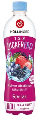 NAPÓJ GAZOWANY O SMAKU OWOCÓW LEŚNYCH BEZ CUKRU BIO 500 ml - HOLLINGER