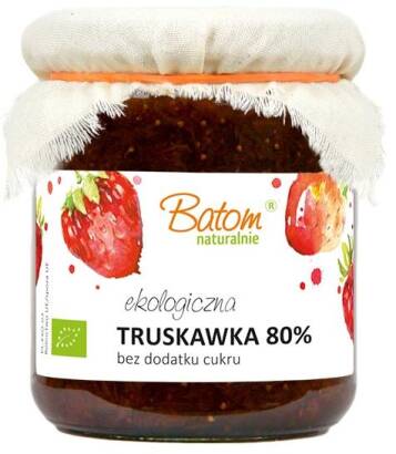 TRUSKAWKA 80 %  BIO 260 g - BATOM