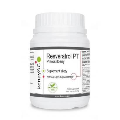 PTEROSTILBENY-RESVERATROL PT 300 kaps. - KenayAg