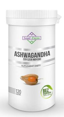 ASHWAGANDHA EKSTRAKT 120 KAPSUŁEK (500 mg) - SOUL FARM